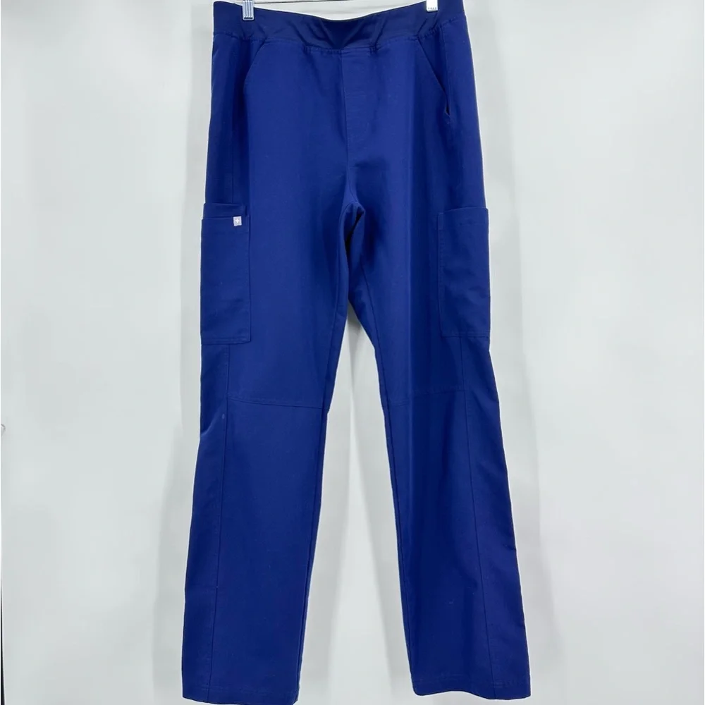 Figs Axim Cargo Scrub Pants Navy Blue Size L